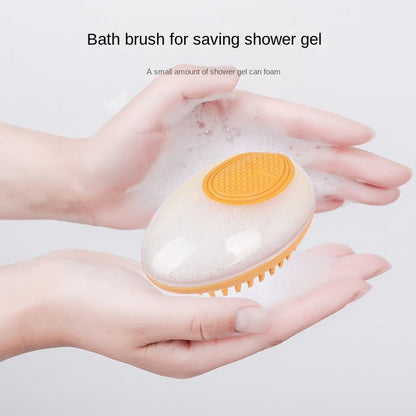 Dog Cat Bath Brush 2-In-1 Pet SPA Massage Comb Soft Silicone Pets Shower Hair Grooming Cmob Dog Cleaning Tool Pet Products